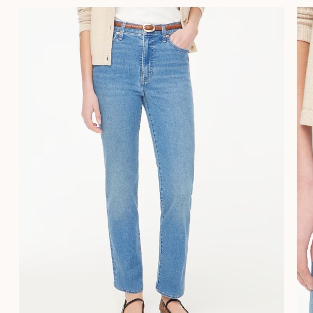 J Crew Stovepipe Distressed Blue Jeans for Women size 28